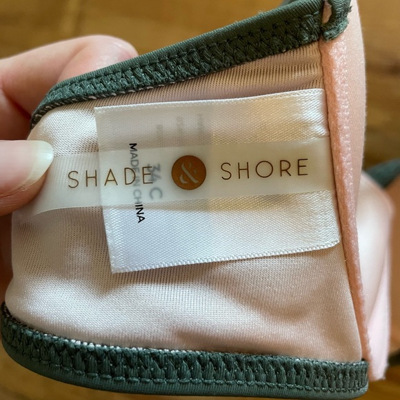 Shade & Shore | Green Patterned Bikini Top - Picture 3 of 4